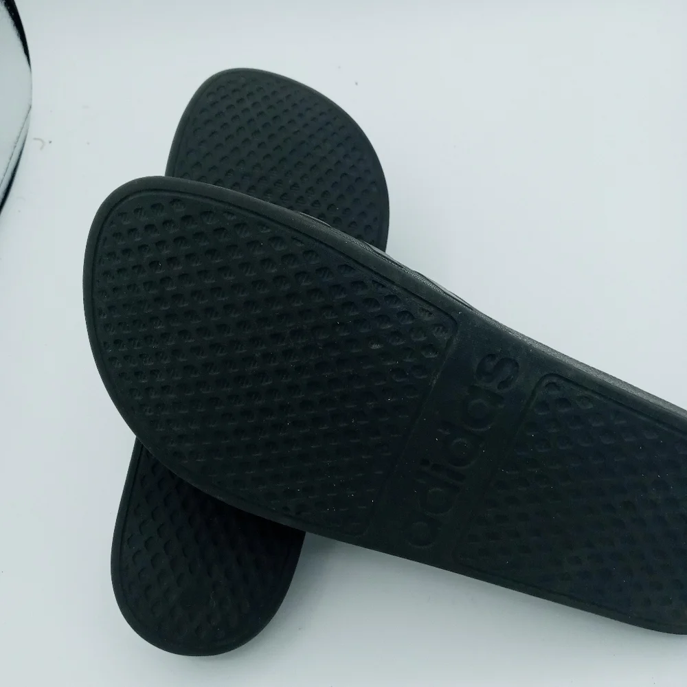 Adidas Adilette All Black Comfort Slides Size 10